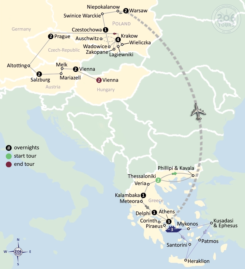 pilgrimage map