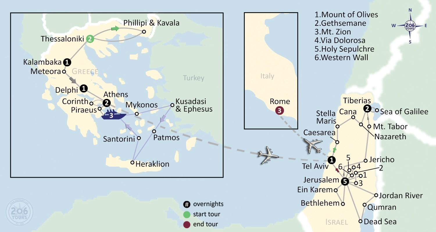 pilgrimage map