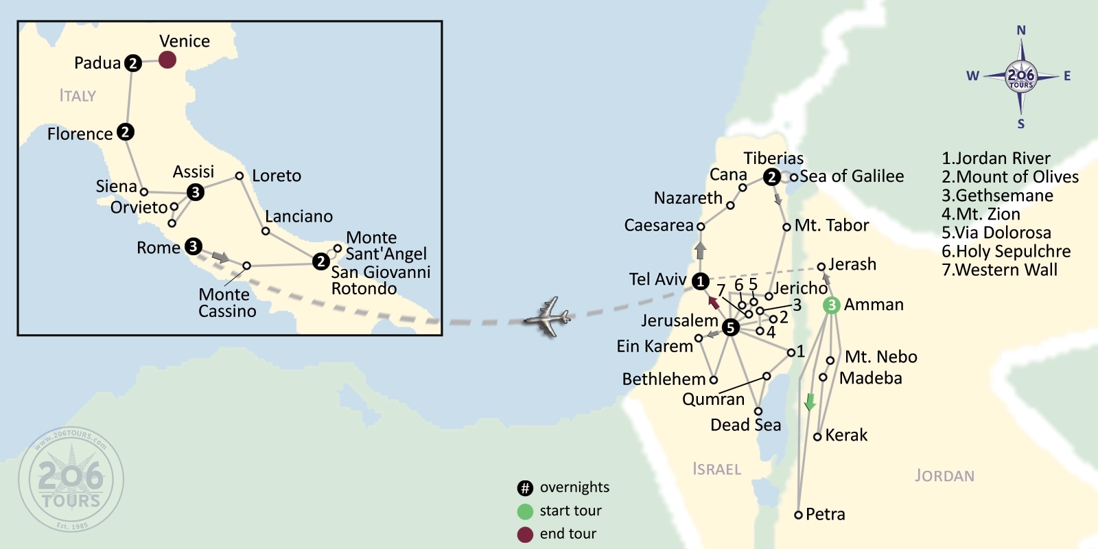 pilgrimage map