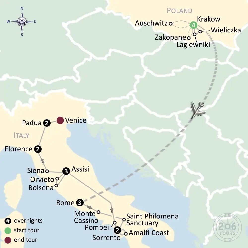 pilgrimage map