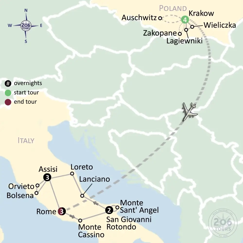 pilgrimage map