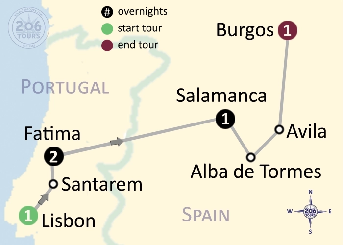 pilgrimage map