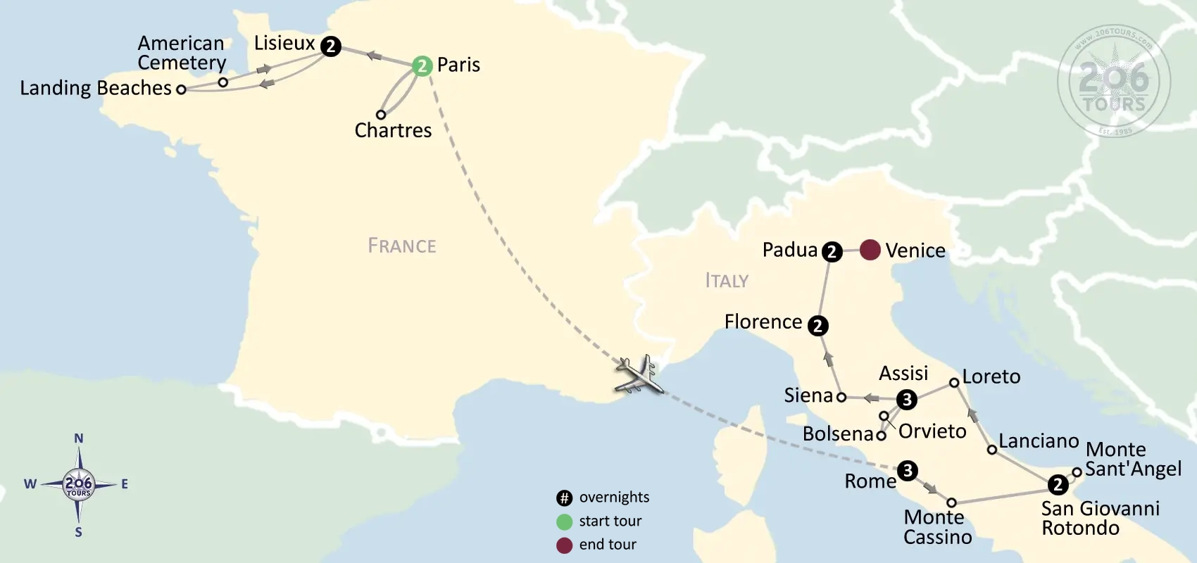 pilgrimage map