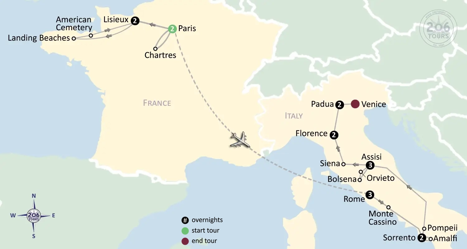 pilgrimage map