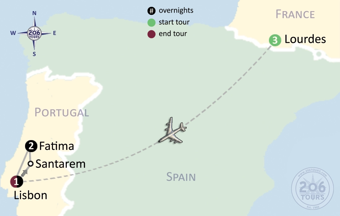 pilgrimage map