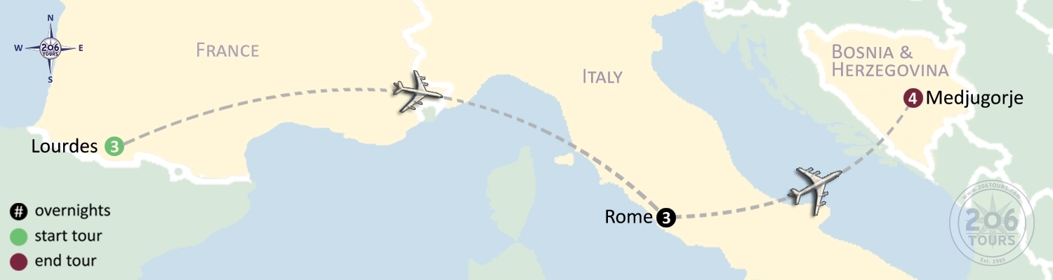 pilgrimage map