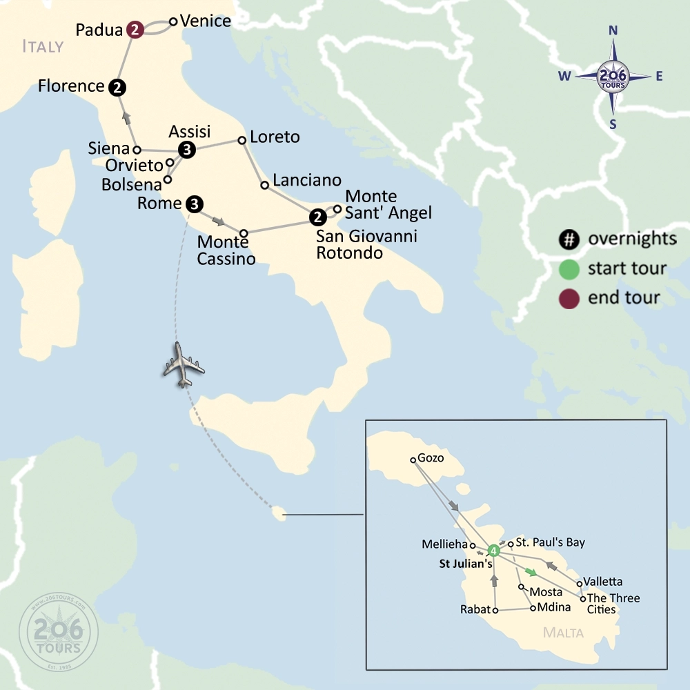 pilgrimage map