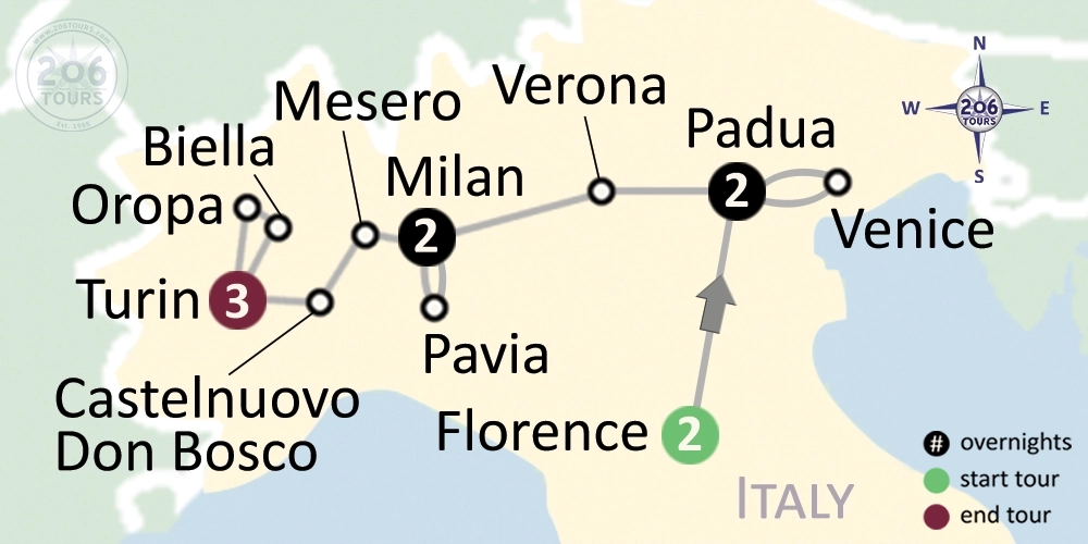 pilgrimage map