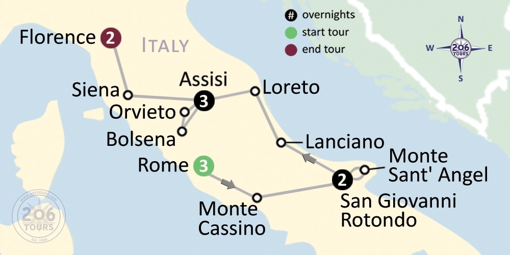 pilgrimage map