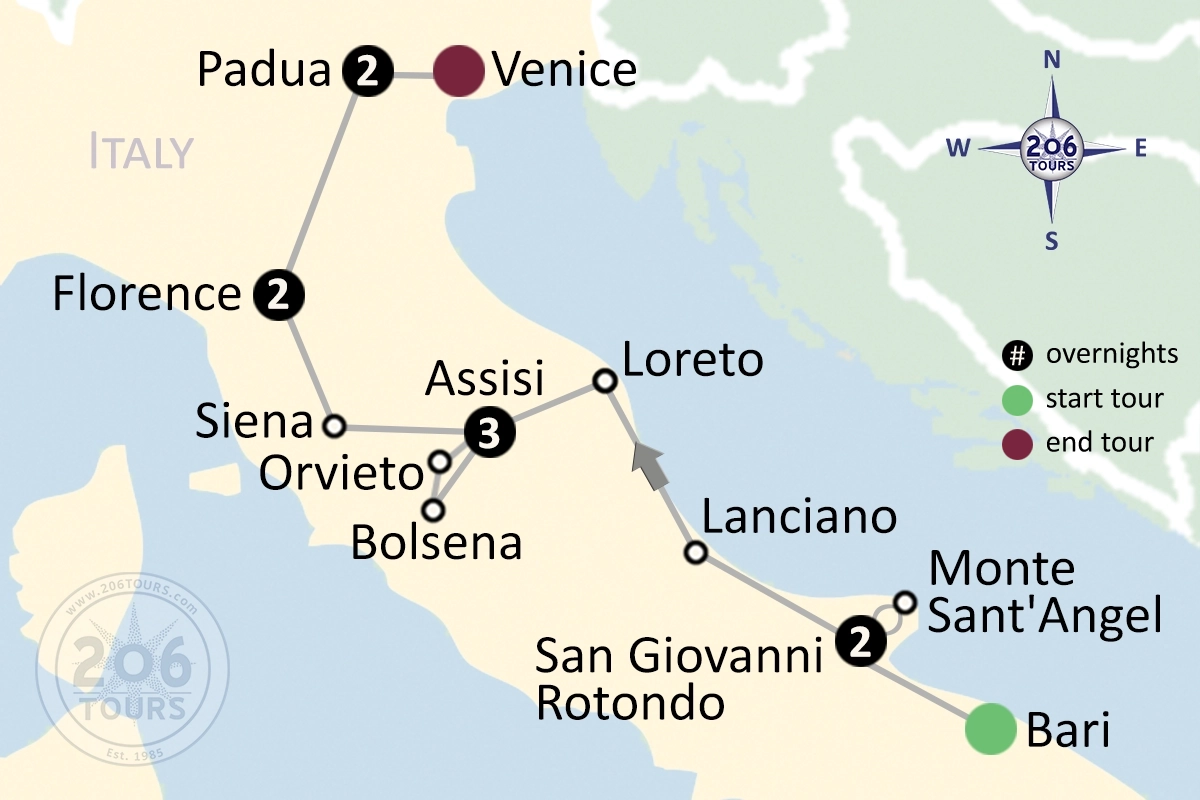 pilgrimage map