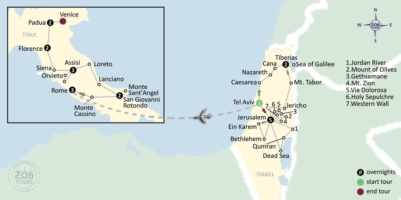pilgrimage map