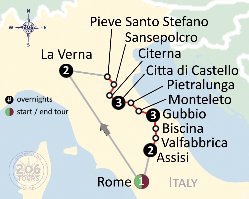 pilgrimage map