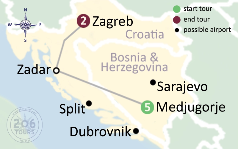 pilgrimage map