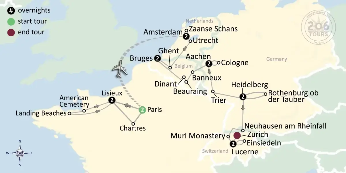 pilgrimage map