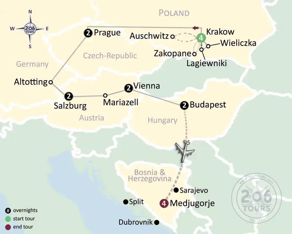 pilgrimage map