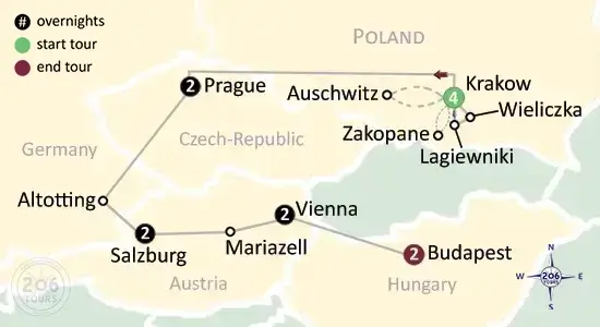 pilgrimage map