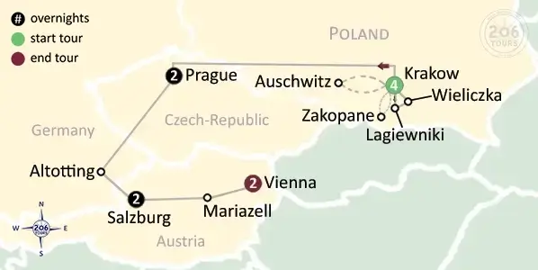 pilgrimage map