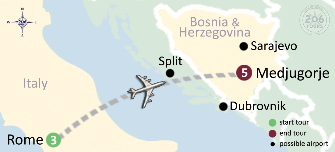 pilgrimage map