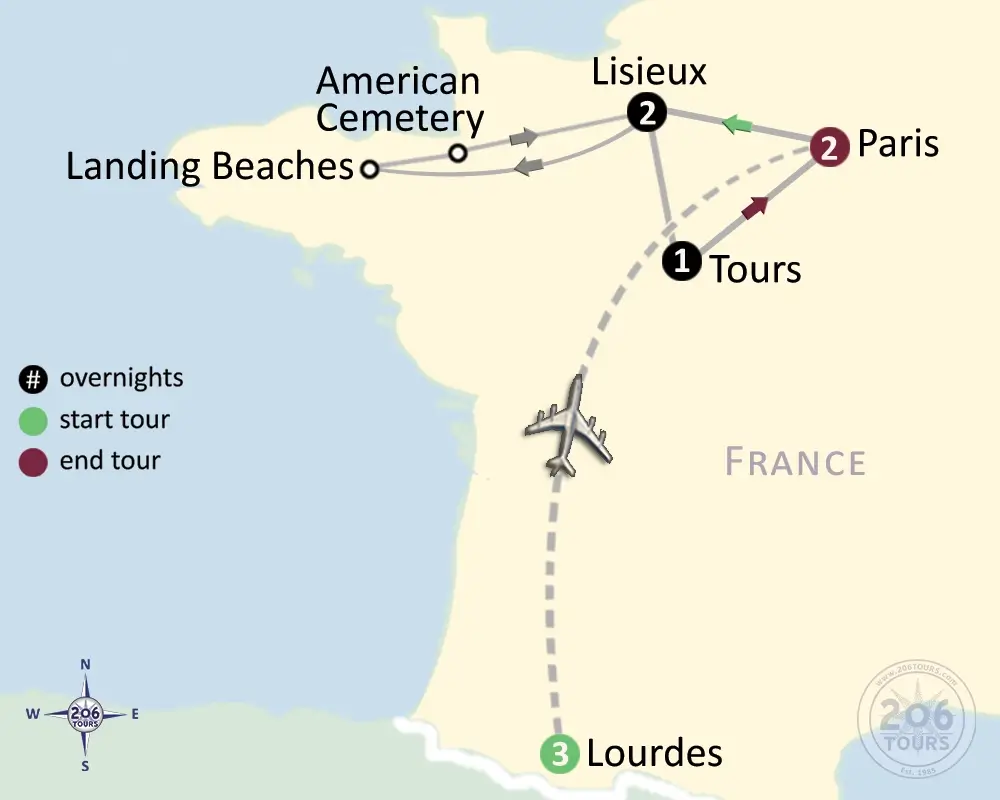 pilgrimage map