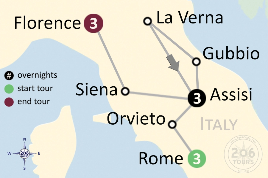 pilgrimage map