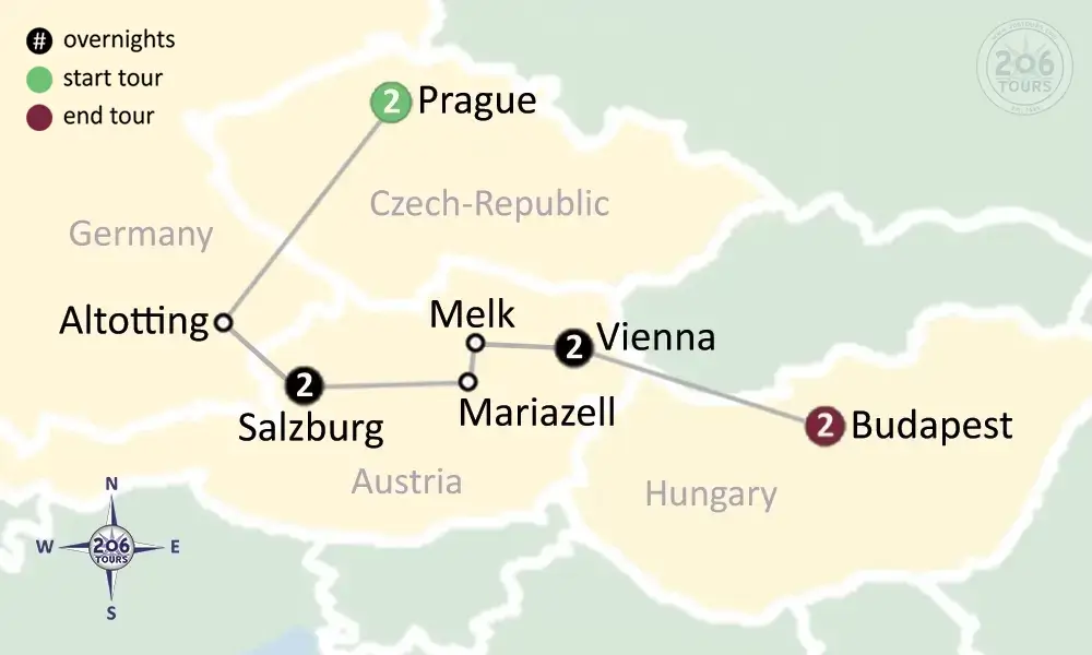 pilgrimage map