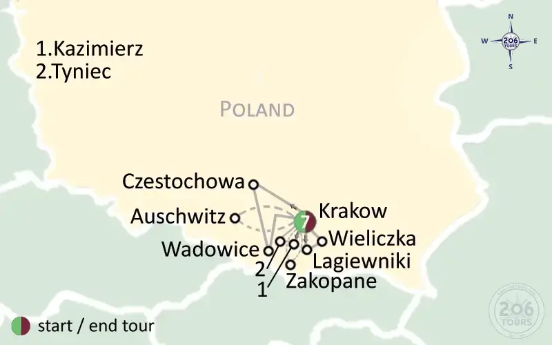 pilgrimage map