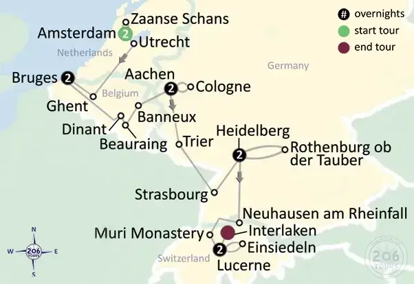 pilgrimage map