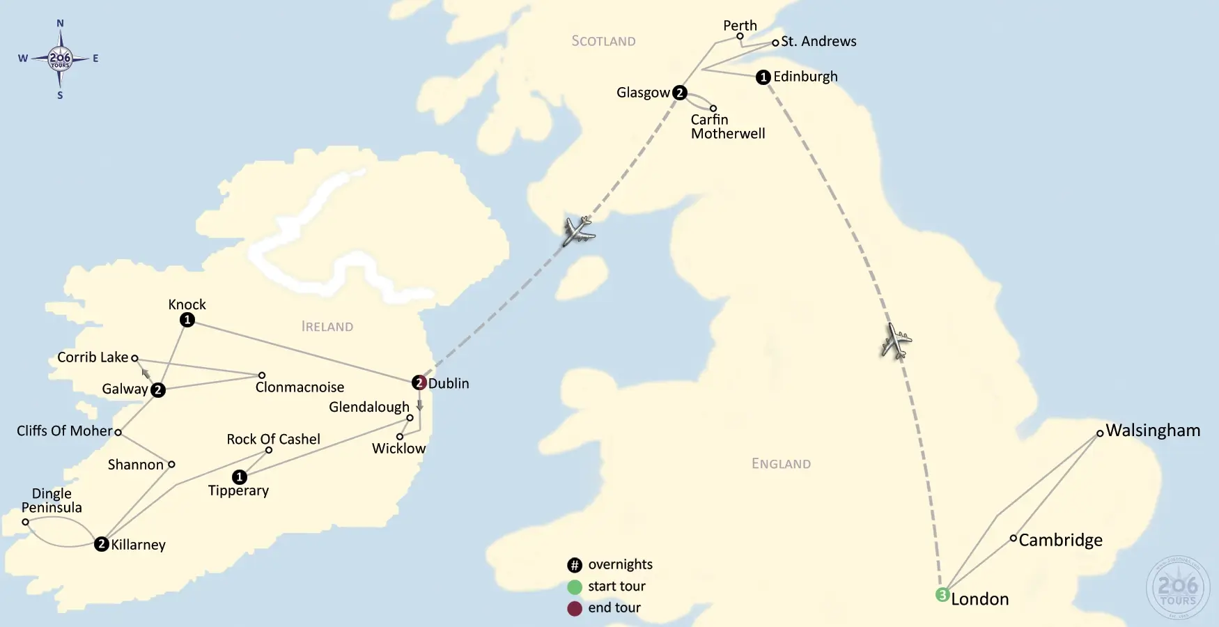pilgrimage map