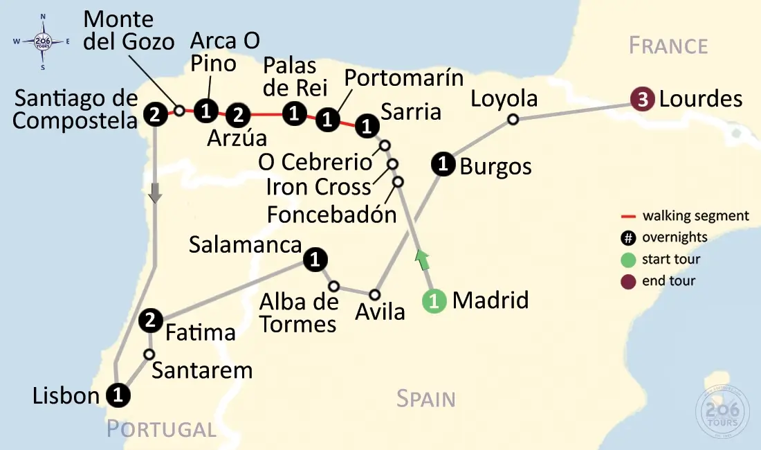 pilgrimage map