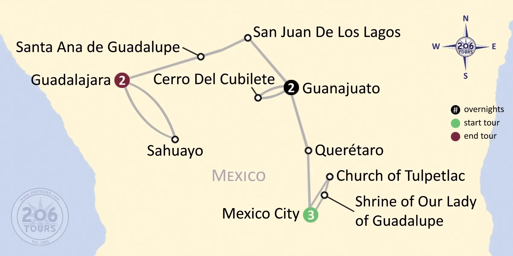 pilgrimage map