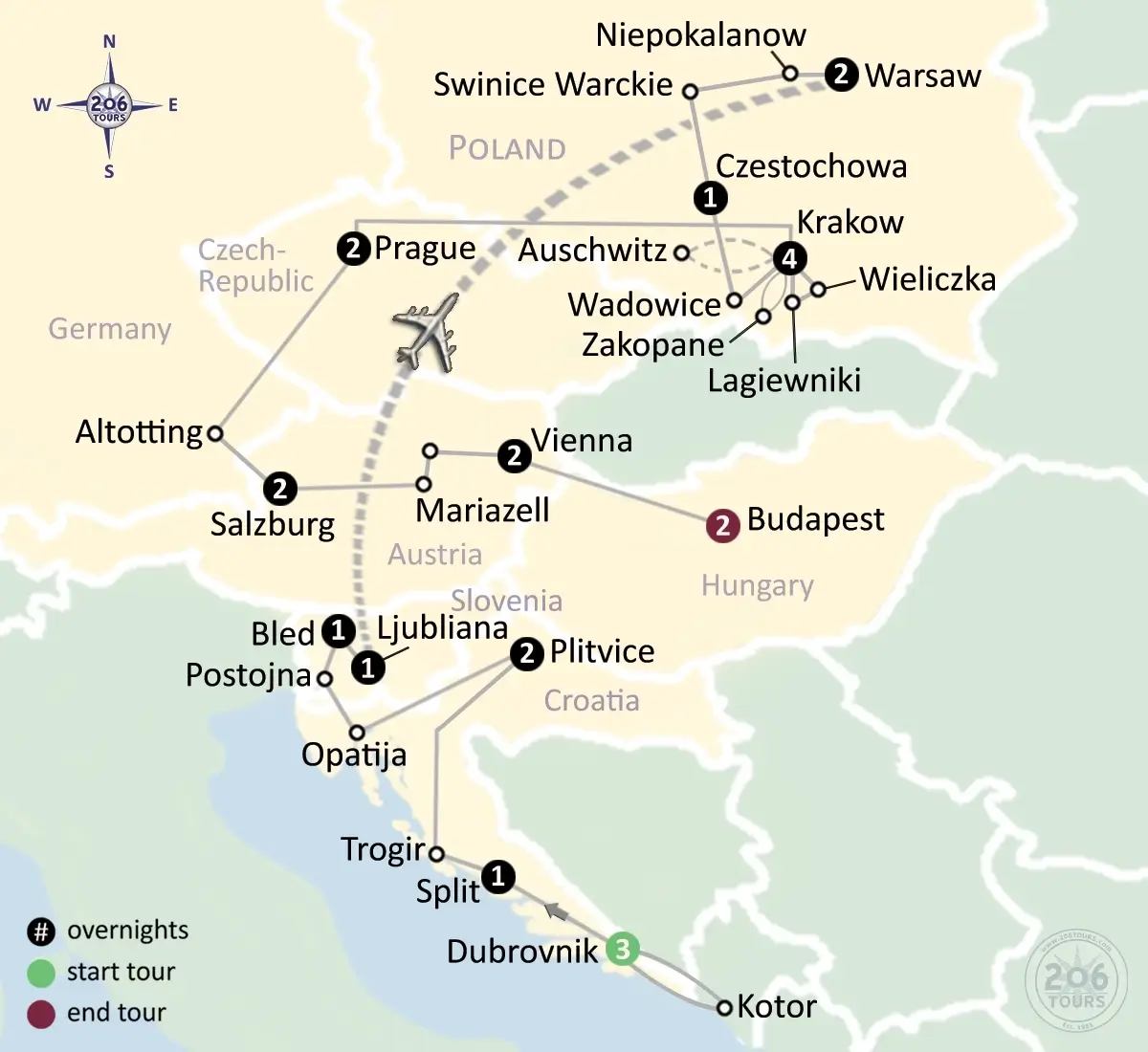 pilgrimage map