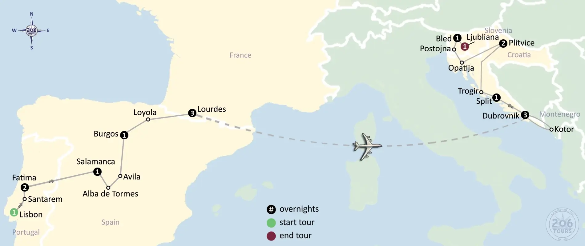 pilgrimage map