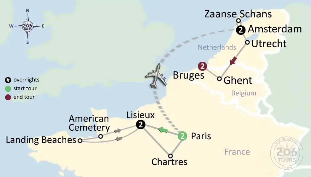 pilgrimage map