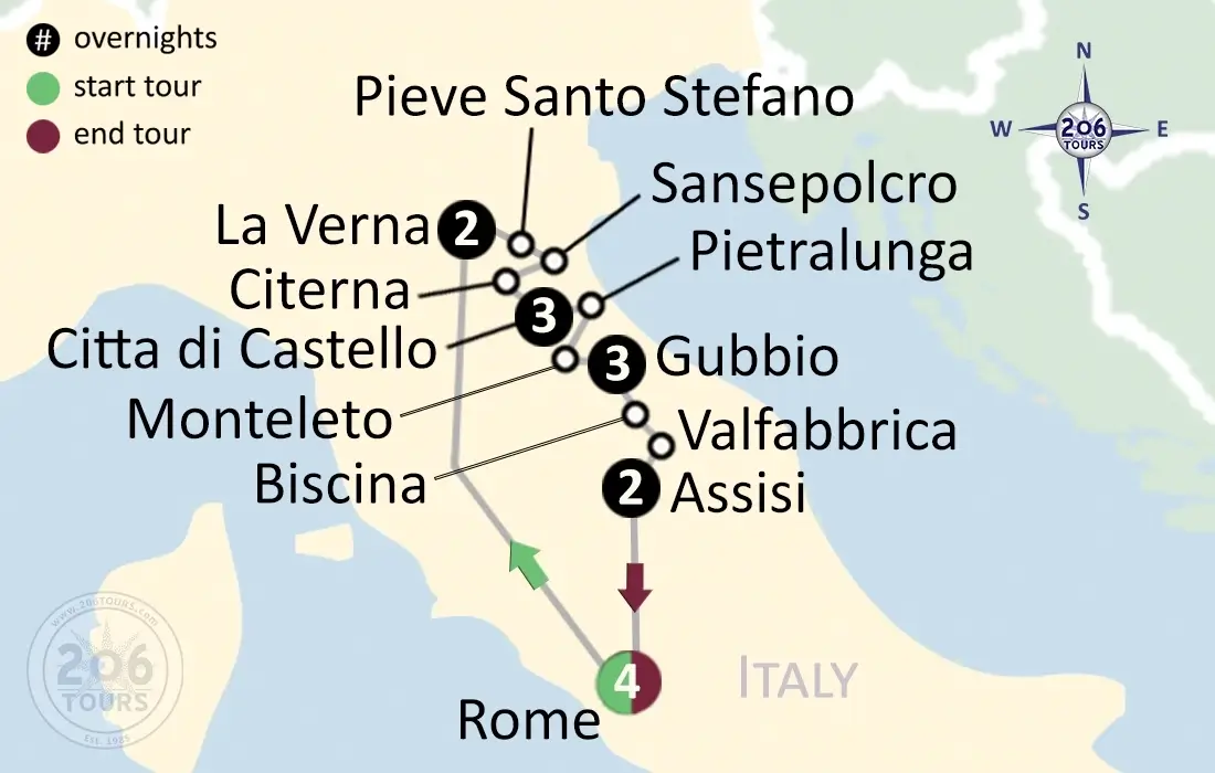 pilgrimage map