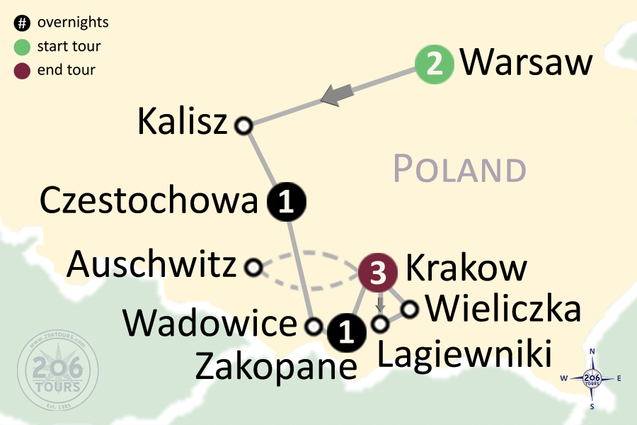 pilgrimage map