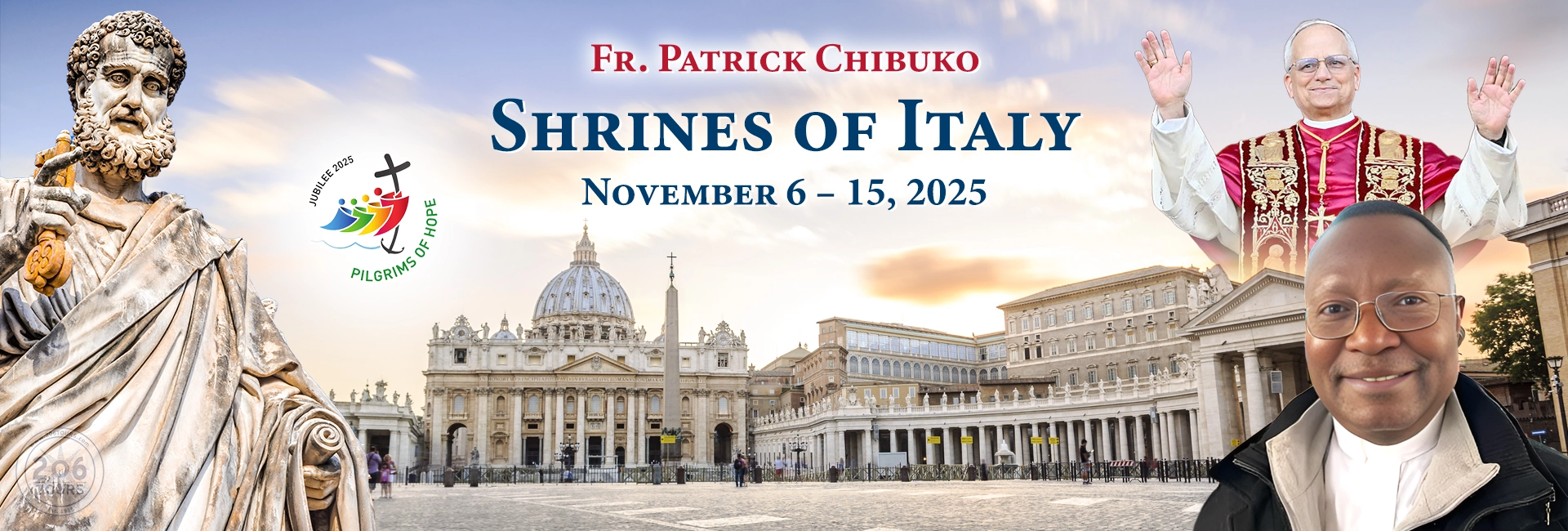 Fr. Patrick Chibuko & Maggie Hoagland Shrines of Italy Pilgrimage