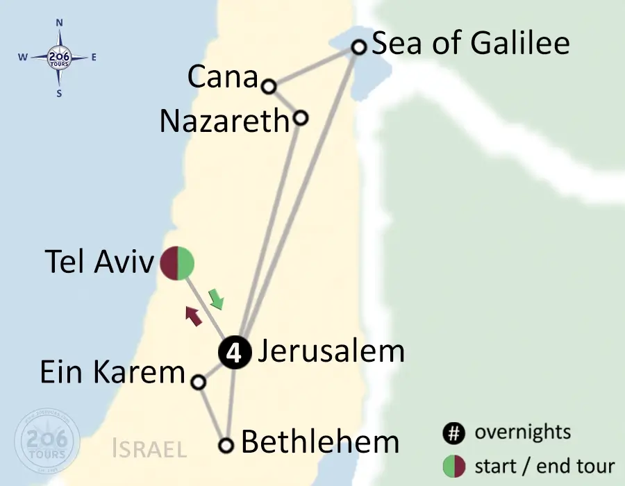 pilgrimage map