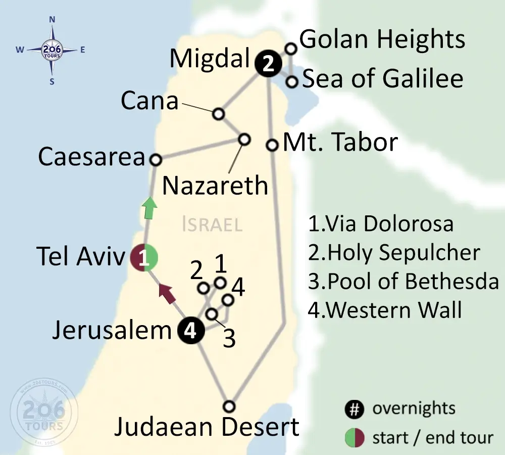 pilgrimage map