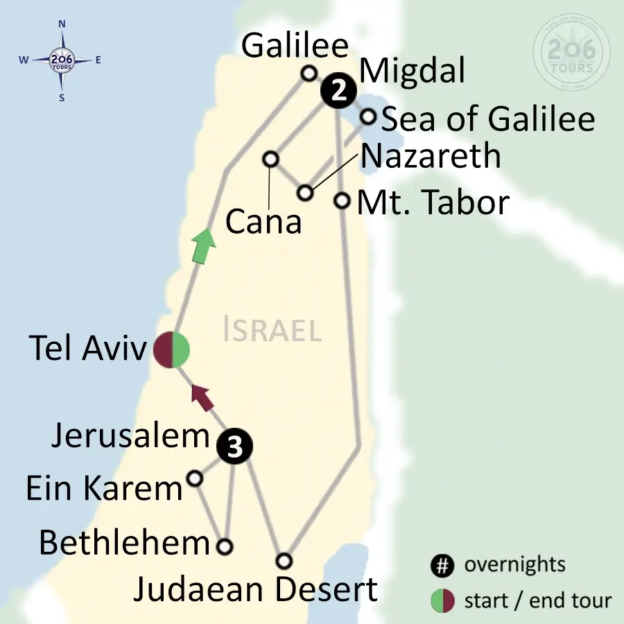 pilgrimage map