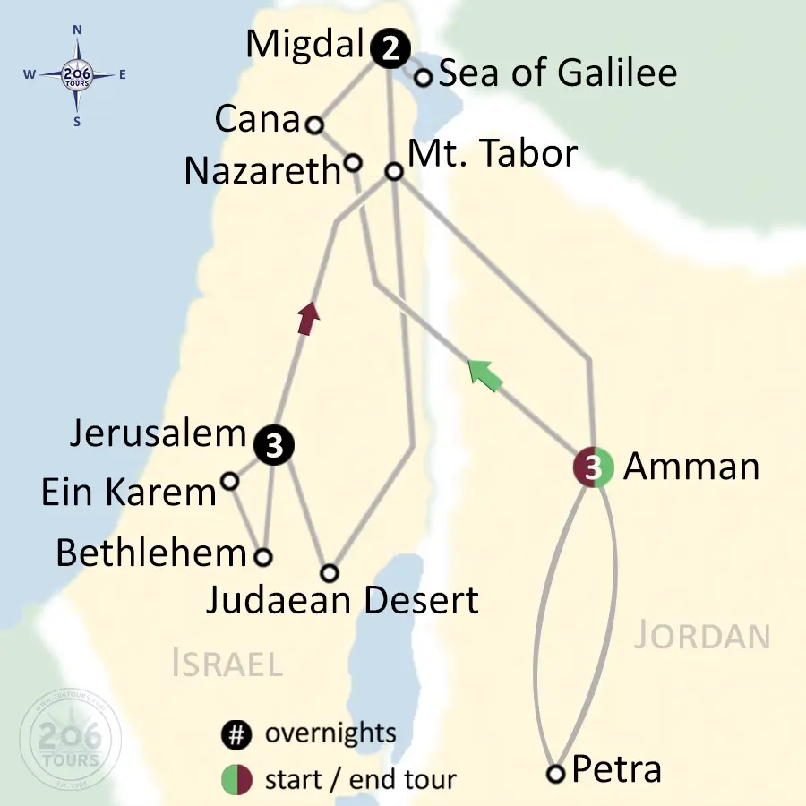 pilgrimage map