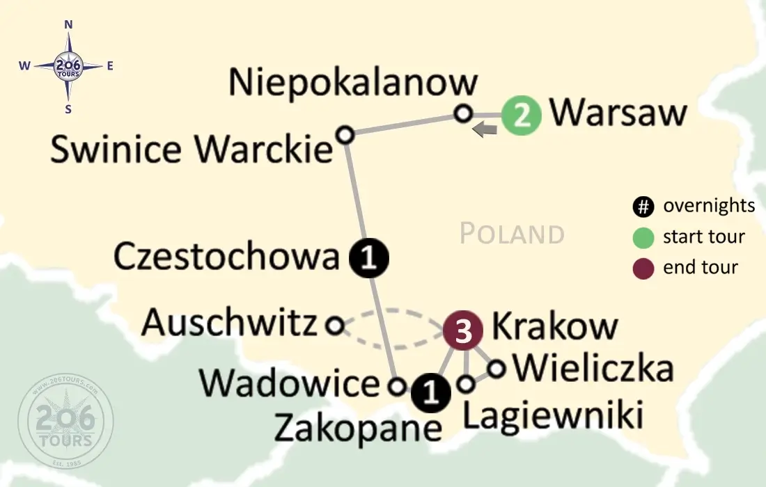 pilgrimage map