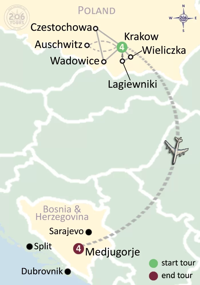 pilgrimage map