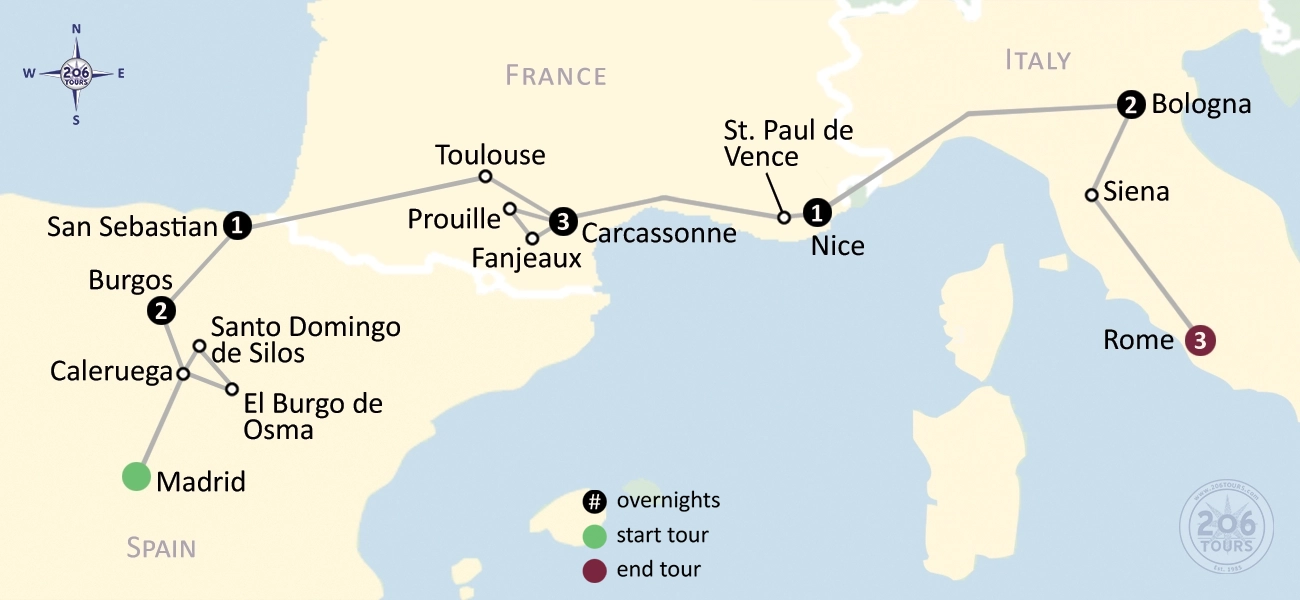 pilgrimage map