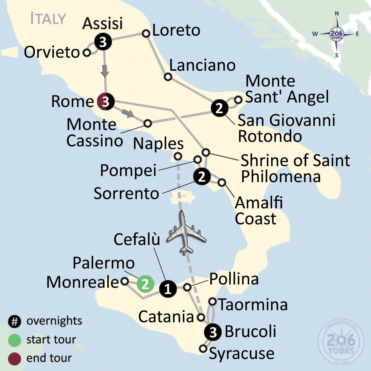 pilgrimage map