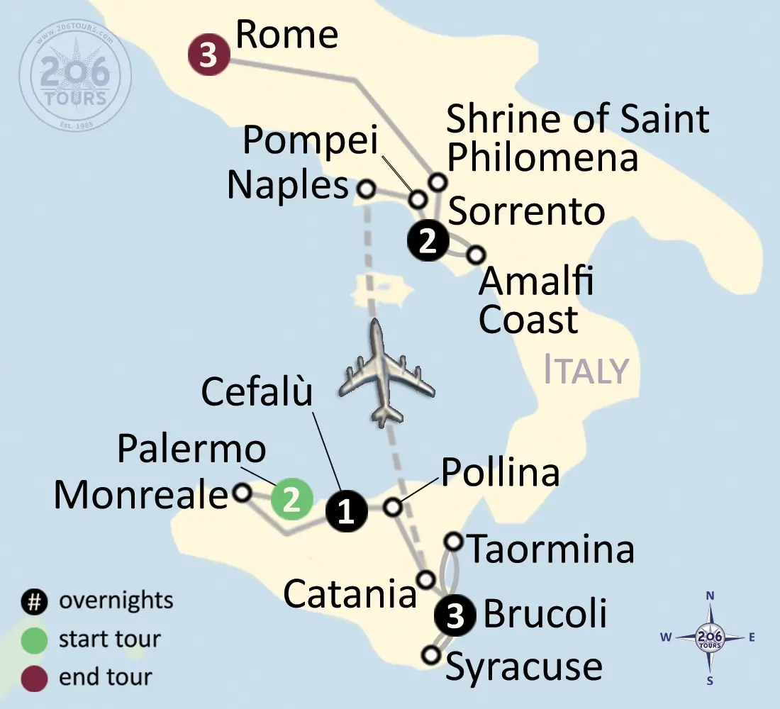 pilgrimage map