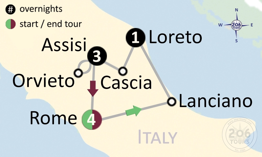 pilgrimage map