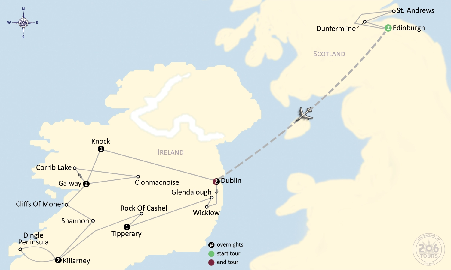 pilgrimage map