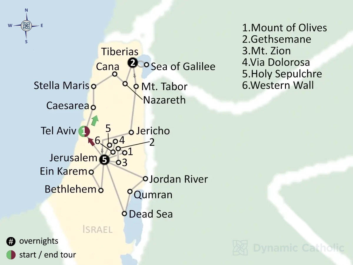 pilgrimage map