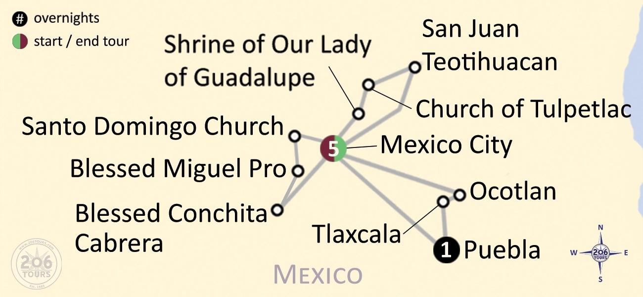 pilgrimage map