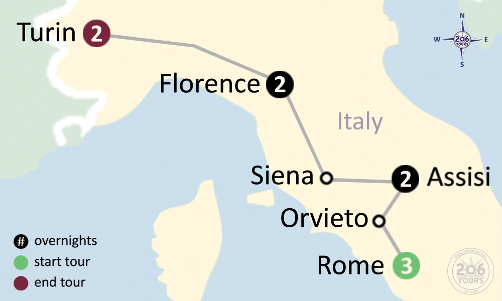 pilgrimage map